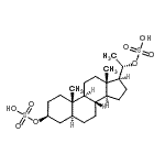 CAS#: 27935-53-1, (3beta,5alpha,20S)-Pregnane-3,20-Diyl Bis(Hydrogen Sulfate)