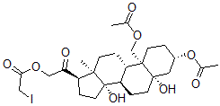 CAS#: 27953-46-4, (14beta,17alpha)-3beta,19-Diacetoxy-5,14-Dihydroxy-21-(Iodoacetoxy)-5beta-Pregnan-20-One
