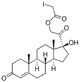 CAS 登录号：27953-64-6， (17S)-21-(碘乙酰氧基)-17-羟基孕甾-4-烯-3,20-二酮