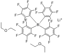 CAS 登录号：2797-28-6， 四(五氟苯基)-硼酸锂(1:1)