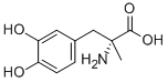 CAS 登录号：2799-15-7， (2S)-2-氨基-3-(3,4-二羟基苯基)-2-甲基丙酸