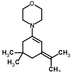CAS 登录号：28017-83-6， 4-(3-异亚丙基-5,5-二甲基-1-环己烯-1-基)吗啉