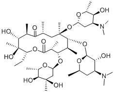 CAS#: 28022-11-9, 3''-O-Demethyl-6-O-[2,3,6-Trideoxy-3-(Dimethylamino)-alpha-L-Ribo-Hexopyranosyl]-Erythromycin