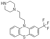 CAS 登录号：2804-16-2， 10-[3-(1-哌嗪基)丙基]-2-(三氟甲基)-10H-吩噻嗪