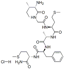 CAS 登录号：2807-80-9， L-丙氨酰-L-苯丙氨酰-L-异亮氨酰甘氨酰-L-蛋氨酰-蛋氨酰胺盐酸盐