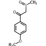 CAS 登录号：2813-23-2， 1-(4-甲氧基苯基)-2-(甲基亚磺酰)乙酮