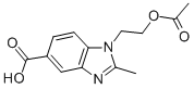 CAS 登录号：282091-90-1， 1-(2-乙酰氧基-乙基)-2-甲基-1H-苯并咪唑-5-羧酸