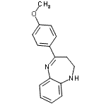CAS 登录号：283610-65-1， 4-(4-甲氧基苯基)-2,3-二氢-1H-1,5-苯并二氮杂卓