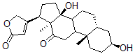 CAS 登录号：2842-85-5， 3beta,14-二羟基-12-氧代-5beta-心甾-20(22)-烯内酯