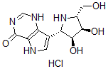 CAS 登录号：284490-13-7， 7-(2S,3S,4R,5R)-3,4-二羟基-5-(羟基甲基)-2-吡咯烷基-1,5-二氢-4H-吡咯并[3,2-d]嘧啶-4-酮单盐酸盐
