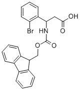 CAS 登录号：284492-04-2， N-芴甲氧羰基-3-氨基-3-(2-溴-苯基)-丙酸