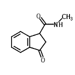 CAS 登录号：28455-46-1， N-甲基-3-氧代-1-茚满甲酰胺