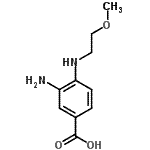 CAS#: 284672-81-7, 3-Amino-4-[(2-Methoxyethyl)Amino]Benzoic Acid