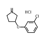 CAS 登录号：28491-00-1， 3-(3-氯苯氧基)吡咯烷盐酸盐(1:1)