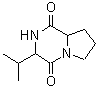 CAS 登录号：2854-40-2， 3-异丙基六氢吡咯并[1,2-a]吡嗪-1,4-二酮