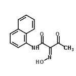 CAS 登录号：2856-37-3， (2Z)-2-(羟基亚胺)-N-(1-萘基)-3-氧代丁酰胺