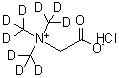 CAS#: 285979-85-3, {Tris[(<Sup>2</Sup>H<Sub>3</Sub>)Methyl]Ammonio}Acetate Hydrochloride (1:1)