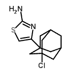 CAS 登录号：28599-75-9， 4-(3-氯金刚烷-1-基)-1,3-噻唑-2-胺