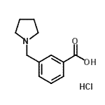 CAS#: 285996-76-1, 3-(1-Pyrrolidinylmethyl)Benzoic Acid Hydrochloride (1:1)