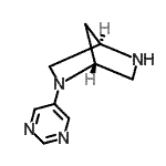 CAS 登录号：286943-77-9， (1R,4R)-2-(5-嘧啶基)-2,5-二氮杂双环[2.2.1]庚烷