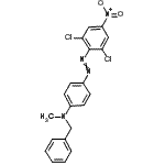 CAS 登录号：286958-01-8， N-苄基-4-(2,6-二氯-4-硝基-苯基)偶氮-N-甲基-苯胺