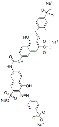 CAS#: 28706-33-4, Tetrasodium 7,7'-(Carbonyldiimino)Bis[4-Hydroxy-3-[(2-Methyl-4-Sulphonatophenyl)Azo]Naphthalene-2-Sulphonate]