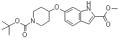 CAS 登录号：287389-12-2， 6-[(1-{[(2-甲基-2-丙基)氧基]羰基}-4-哌啶基)氧基]-1H-吲哚-2-羧酸甲酯