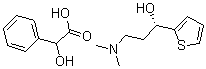 CAS 登录号：287737-72-8， (2S)-羟基(苯基)乙酸 (1S)-3-(二甲基氨基)-1-(2-噻吩基)丙-1-醇盐