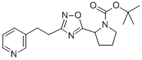 CAS 登录号：287963-69-3， (2S)-2-[3-[2-(3-吡啶基)乙基]-1,2,4-恶二唑-5-基]-1-吡咯烷羧酸叔丁酯