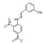 CAS 登录号：2880-05-9， (2E)-1-(2,4-二硝基苯基)-2-(3-甲基苄亚基)肼