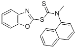CAS 登录号：28820-28-2， 2-苯并恶唑硫醇 N-甲基二硫代-1-萘氨基甲酸酯