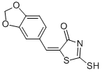 CAS 登录号：28824-66-0， 5-[3,4-(亚甲二氧基)亚苄基]绕丹宁