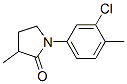 CAS 登录号：2884-69-7， 1-(3-氯-4-甲基-苯基)-3-甲基-吡咯烷-2-酮