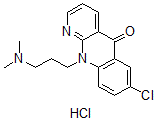 CAS 登录号：28907-45-1， 10-(3-二甲基氨基丙基)-7-氯-5-氧代苯并[b][1,8]萘啶盐酸盐