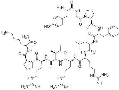 CAS 登录号：289636-76-6， L-酪氨酰甘氨酰-L-脯氨酰-L-苯丙氨酰-L-亮氨酰-L-精氨酰-L-精氨酰-L-异亮氨酰-L-精氨酰-L-脯氨酰-L-赖氨酰胺