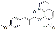 CAS 登录号：29002-39-9， 2-(4-甲氧基苄亚基)丙酸 7-硝基-8-喹啉基酯