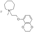 CAS#: 2906-84-5, 1-(2-(1,4-Benzodioxan-5-Yloxy)Ethyl)-1-Methylhexahydro-1H-Azepinium Iodide