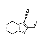 CAS 登录号：290820-97-2， 2-甲酰基-4,5,6,7-四氢-1-苯并呋喃-3-甲腈