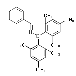 CAS 登录号：29098-27-9， (E)-N-(二均三甲苯基硼基)-1-苯基甲亚胺