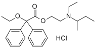 CAS 登录号：2912-90-5， 2,2-二苯基-2-乙氧基乙酸(2-(N-仲-丁基-N-乙基氨基)乙基)酯盐酸盐