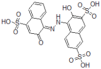 CAS 登录号：29120-26-1， 1-(2-羟基-4-磺基萘基偶氮)-2-萘酚-3,6-二磺酸