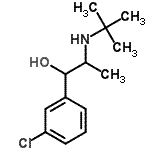 CAS 登录号：292055-72-2， 1-(3-氯苯基)-2-[(2-甲基-2-丙基)氨基]-1-丙醇