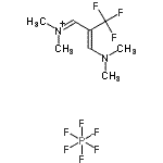 CAS 登录号:292067-84-6, (2Z)-3-(二甲基氨基)-N,N-二甲基-2-(三氟甲基)-2-丙烯-1-亚氨鎓六氟磷酸盐