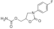 CAS 登录号:29218-34-6, 3-(P-氟苯基)-2-氧代-5-恶唑烷基甲基氨基甲酸酯