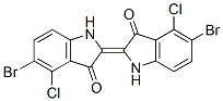 CAS#: 29245-44-1, (2Z)-5-Bromo-2-(5-Bromo-4-Chloro-3-Oxo-1H-Indol-2-Ylidene)-4-Chloro-1H-Indol-3-One