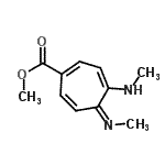 CAS 登录号：29328-97-0， 甲基(5Z)-4-(甲基氨基)-5-(甲基亚胺)-1,3,6-环庚三烯-1-羧酸酯