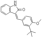 CAS#: 293302-19-9, (3Z)-3-[4-Methoxy-3-(2-Methyl-2-Propanyl)Benzylidene]-1,3-Dihydro-2H-Indol-2-One