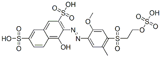 CAS#: 29476-87-7, 4-Hydroxy-3-[[2-Methoxy-5-Methyl-4-[[2-(Sulphooxy)Ethyl]Sulphonyl]Phenyl]Azo]Naphthalene-2,7-Disulphonic Acid