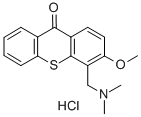CAS 登录号:29483-51-0, 3-甲氧基-4-(二甲基氨基甲基)-9-噻吨酮盐酸盐