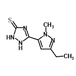 CAS#: 294846-24-5, 5-(3-Ethyl-1-Methyl-1H-Pyrazol-5-Yl)-1,2-Dihydro-3H-1,2,4-Triazole-3-Thione
